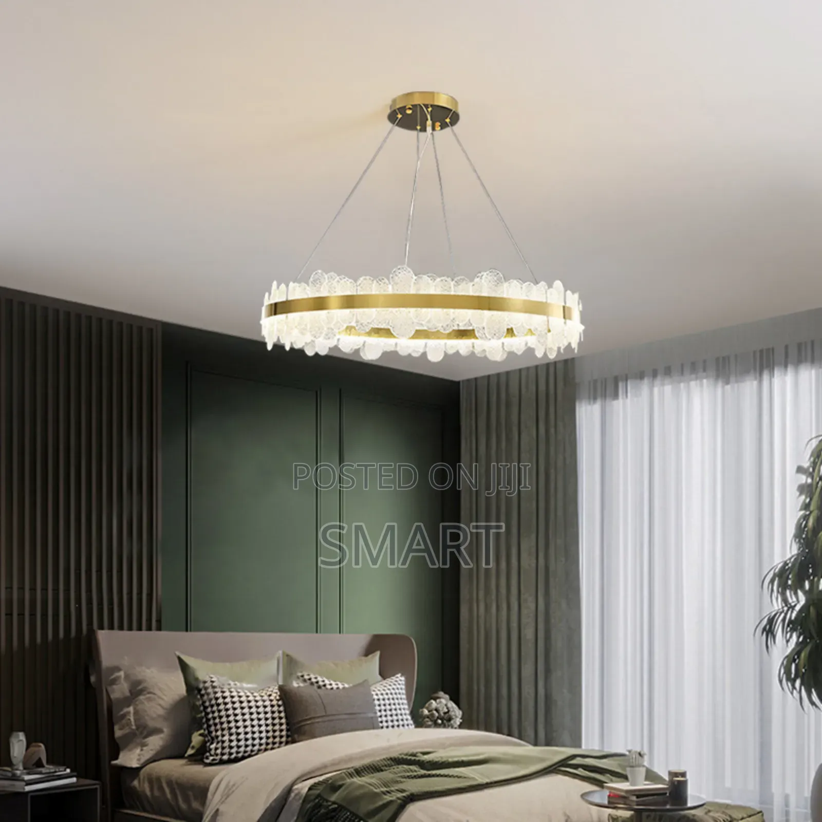 Simple Modern Indoor Decorative Hanging Chandelier. Gold