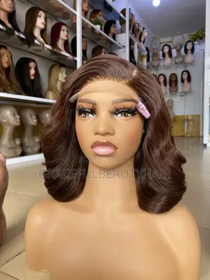 10 Inches Raw Donor Human Hair Dark Brown With 5x5 Closure