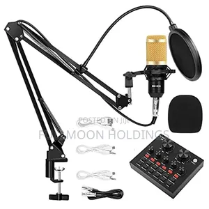 Bm 800 Microphone With V8 Sound Card for Live Streaming