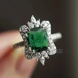 Promise Ring With Green Stone