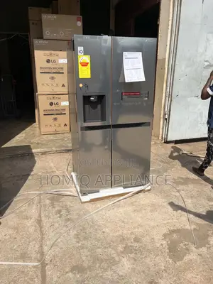 New Lg (674l) Side-by-Side Fridge, Uvnano, Water Dispenser Available