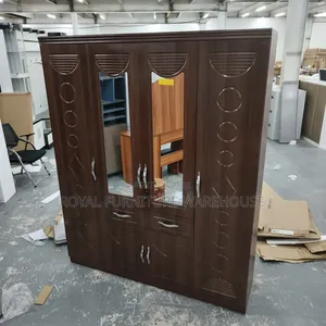 Coffee Color Wooden Wardrobe