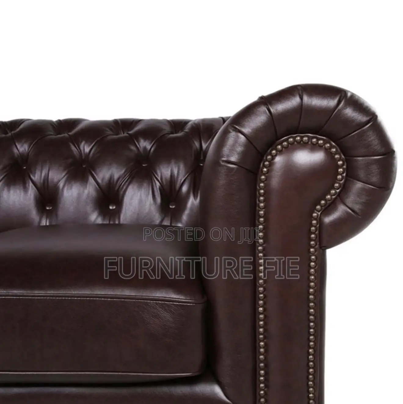 Alexandon Leather Chesterfield Tufted Sofa With Roll Arm From Usa