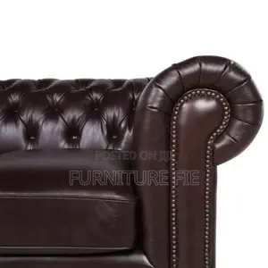 Alexandon Leather Chesterfield Tufted Sofa With Roll Arm From Usa