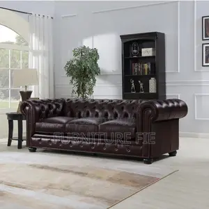 Alexandon Leather Chesterfield Tufted Sofa With Roll Arm From Usa