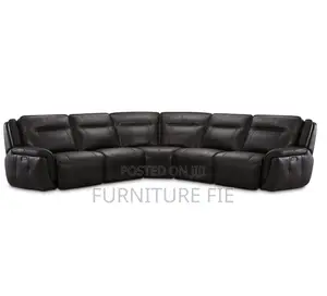 Lenardo 5-Pc. Leather Sectional With 2 Power Motion Recliners From Usa