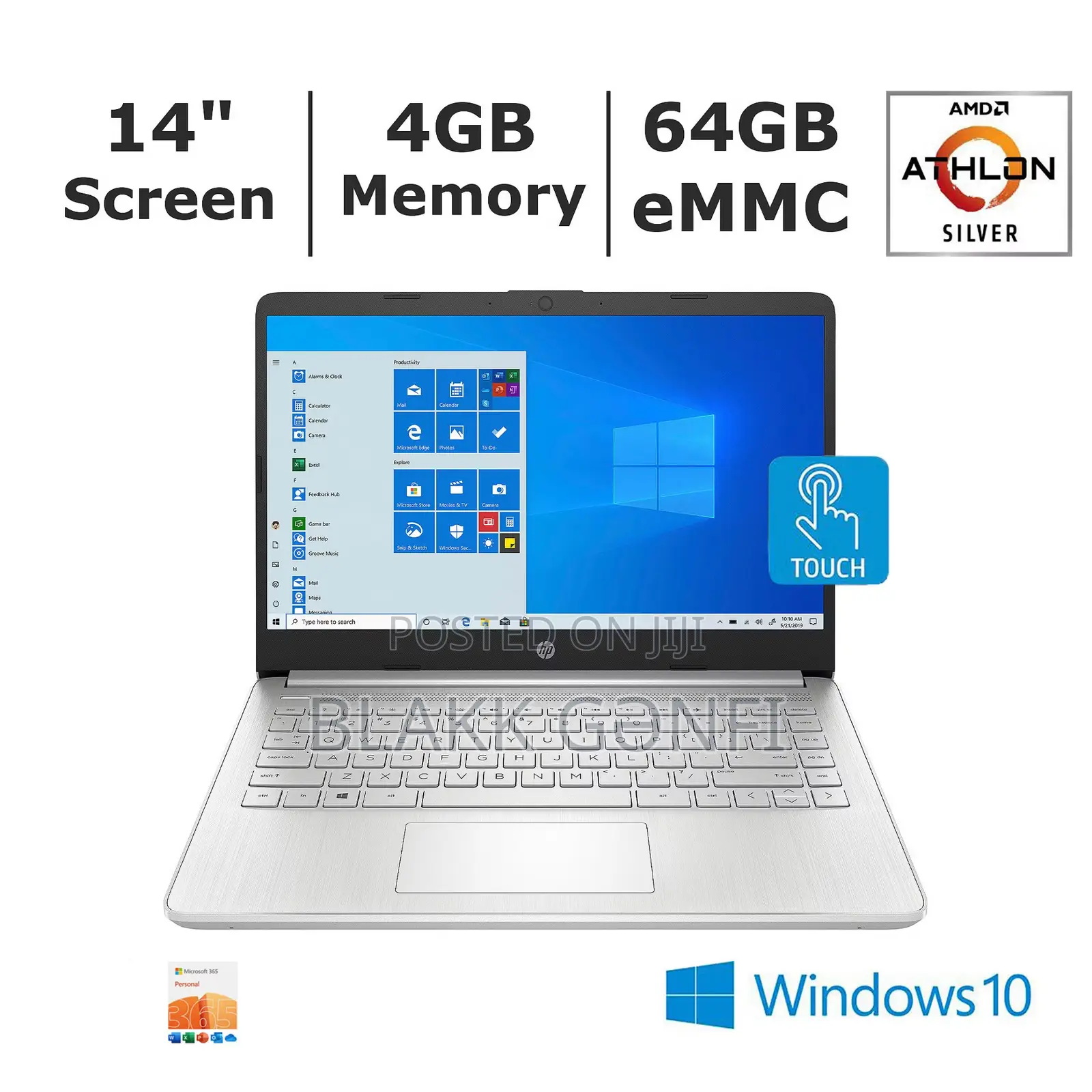 New Laptop HP 14-ep0063 4GB AMD eMMC 60GB