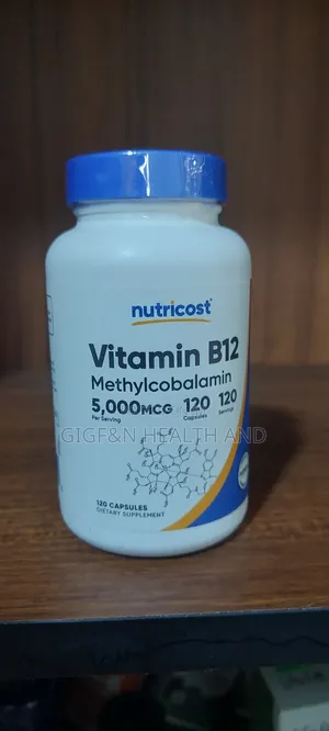 Vitamin B12, 5000 McG, 120 Capsules. (Methylcobalamin)
