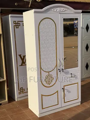 2-in-1 Wooden Wardrobe With Mirror
