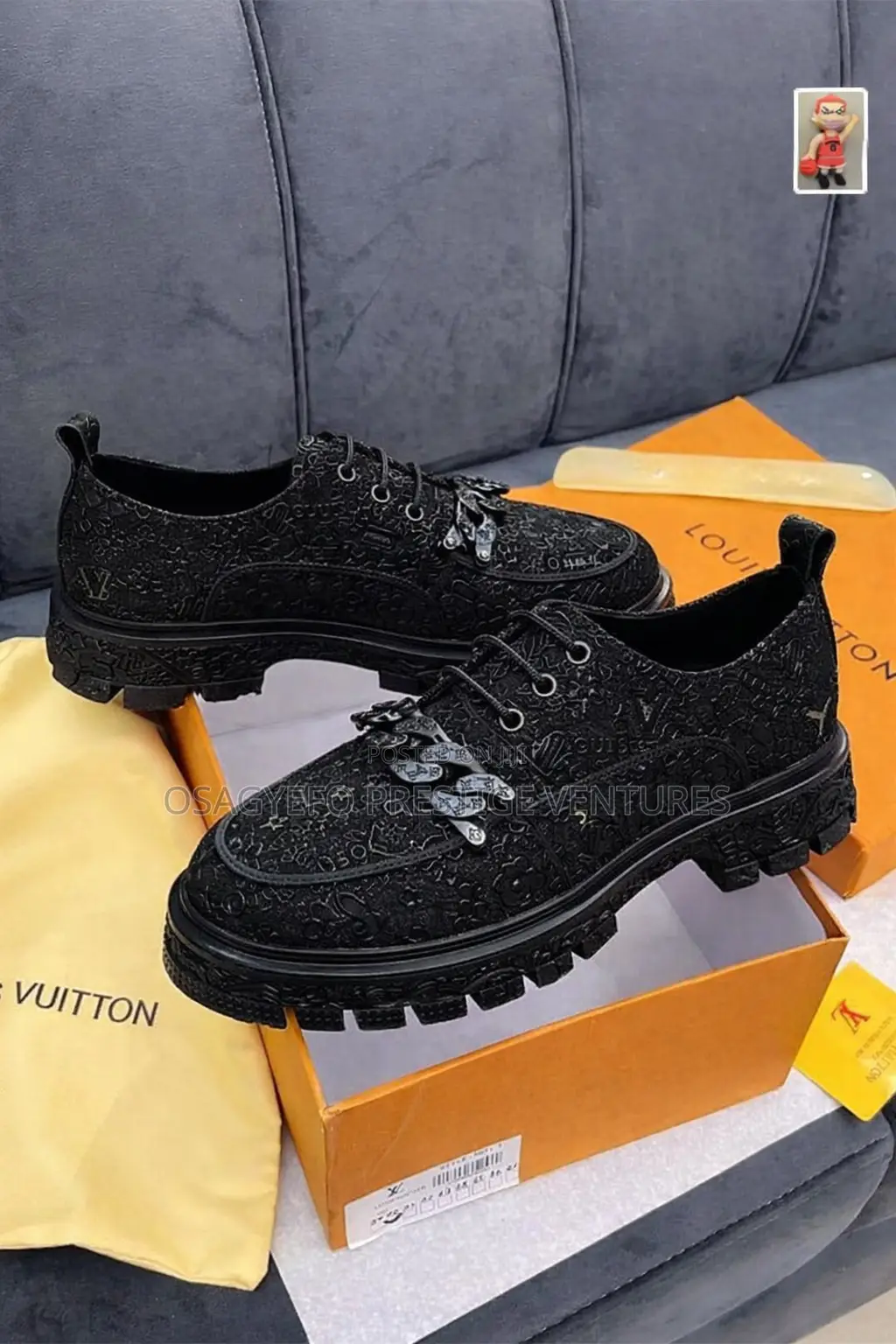 High Quality Louis Vuitton Shoe Black
