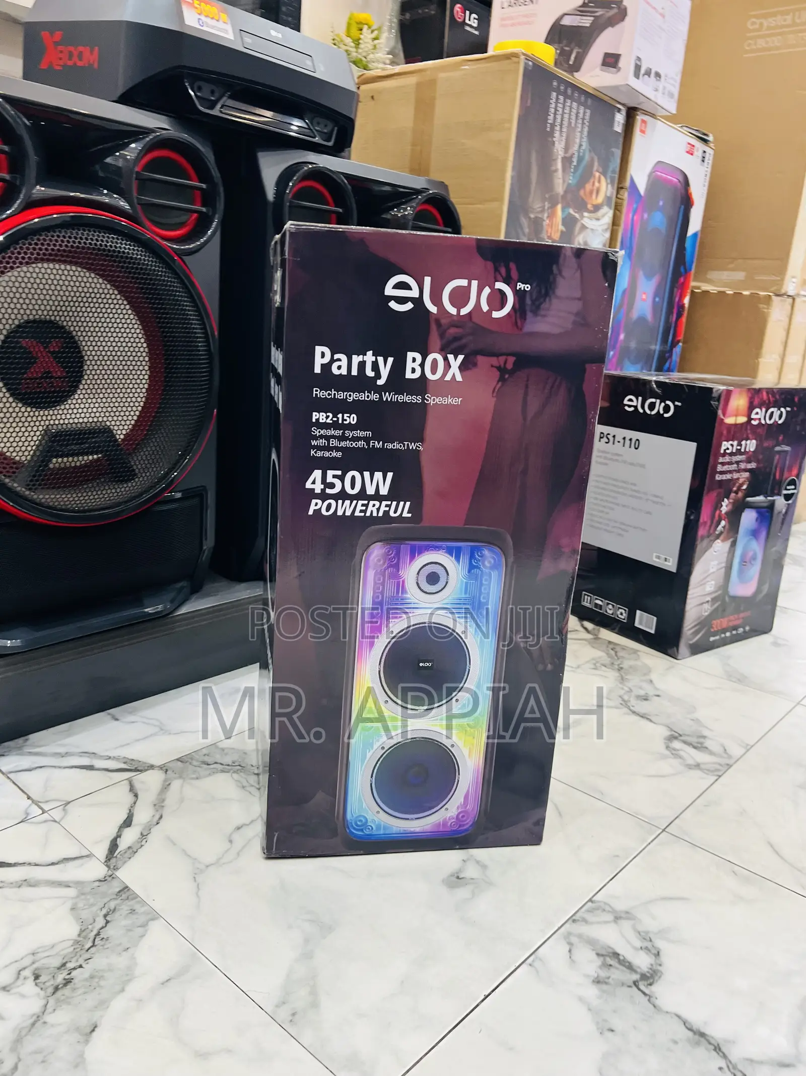 Purchase Original Eldo Party Box Wireless Bluetooth Speaker(450watt)