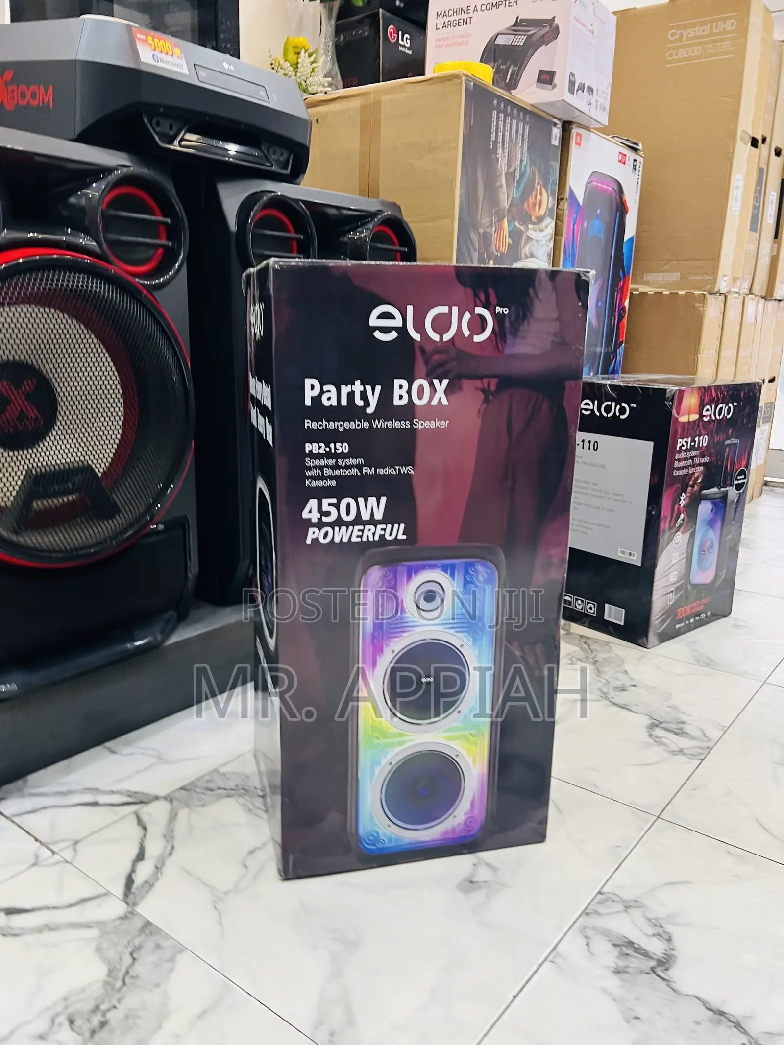 Shop Original Eldo Pb2-150 Double 8" Electric Speaker(Black) 