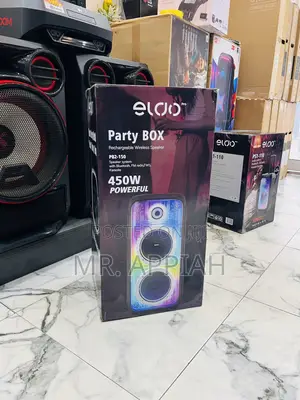 Unique Pb2-150 Double 8" Rechargeable Bluetooth Speaker(Black)450w