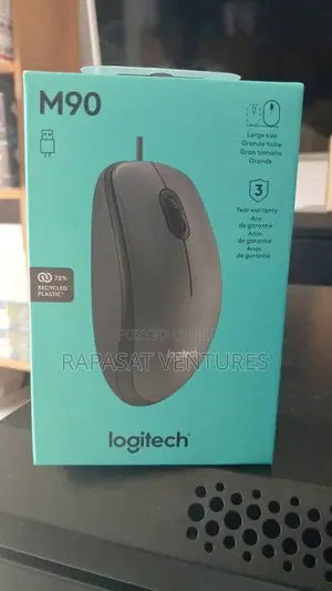 Logitech Wired Mouse M90 Black Usb Original