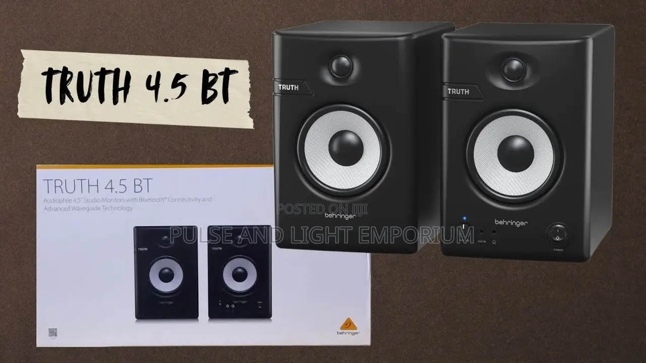 Behringer Truth 4.5" Powered Studio Monitors With Bluetooth