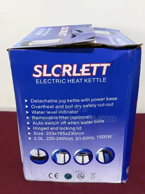 Slcrlett 2 Litre Electric Kettle – Black/Silver