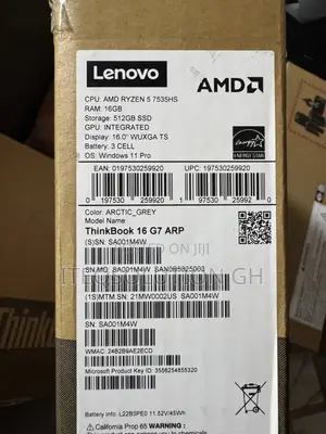 New Laptop Lenovo 16GB AMD Ryzen 5 SSD 512GB