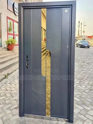 Anti Rust With Glass Security Door