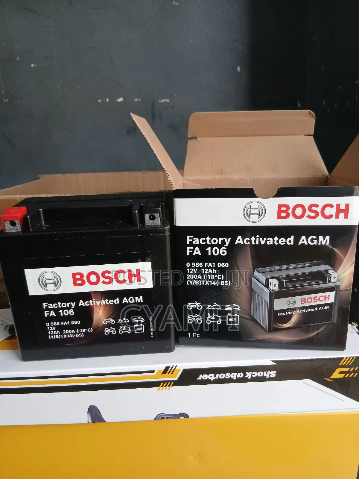 Auxiliary Battery 12v--12ah Original Bosch for All Cars