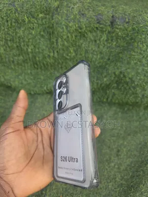 Samsung Galaxy S26 Ultra Transparent Case With Card Holder