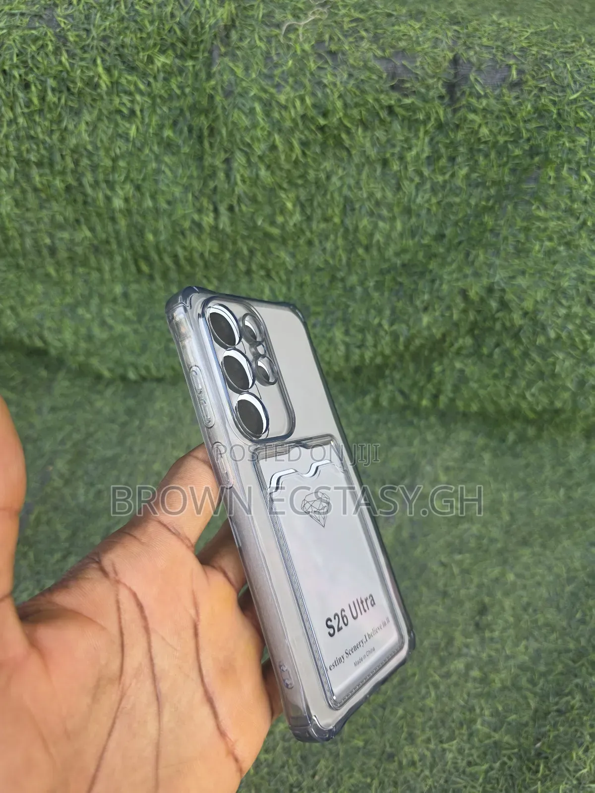 Samsung Galaxy S26 Ultra Transparent Case With Card Holder