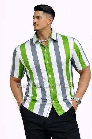 Quality Men Casual Short Sleeve Shirt Available