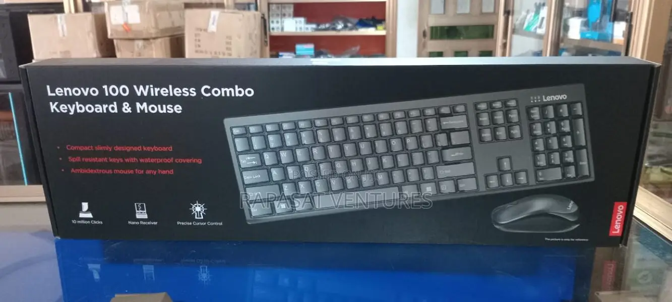Lenovo 100 Wireless Combo Keyboard and Mouse