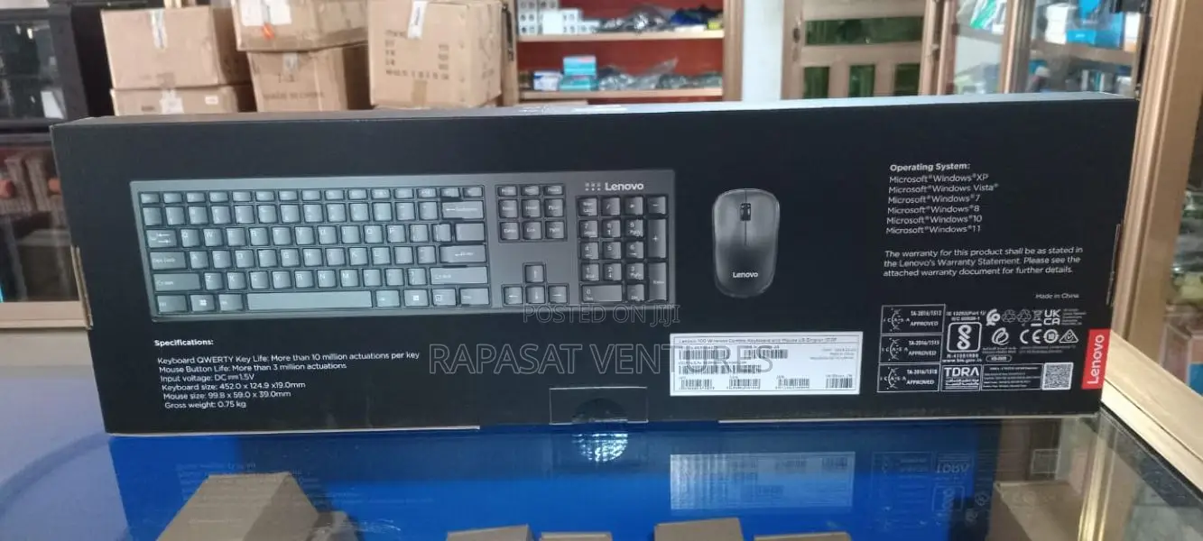 Lenovo 100 Wireless Combo Keyboard and Mouse