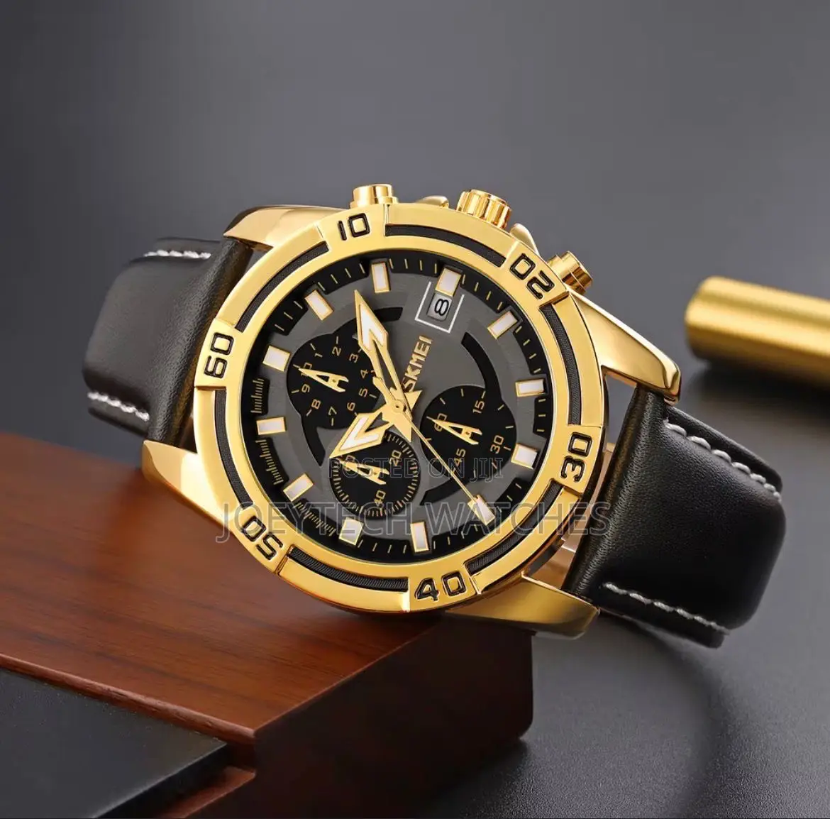 Skmei Chronograph Leather Watch