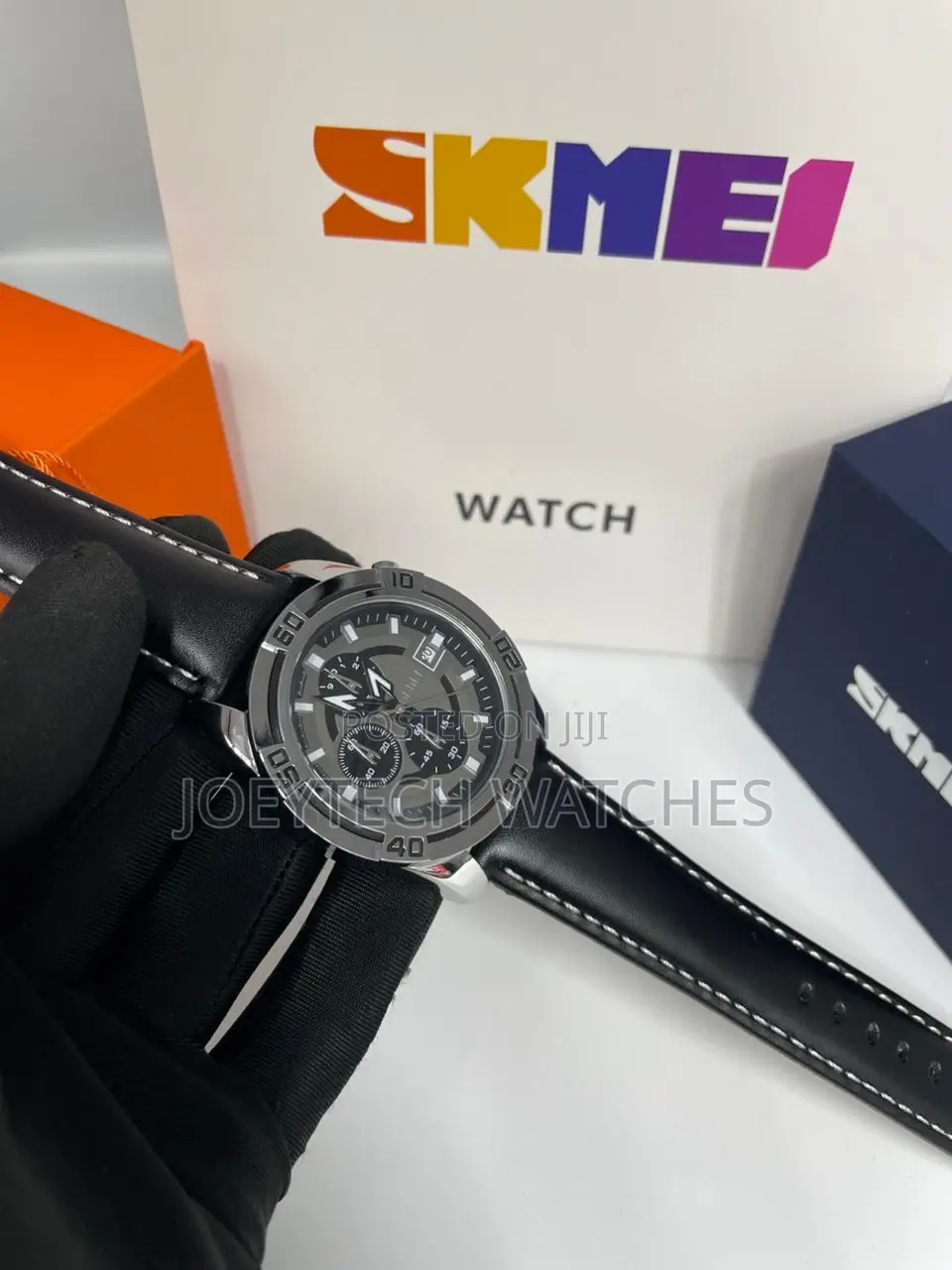 Skmei Chronograph Leather Watch