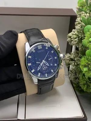 Cartier Chronograph Leather Watch