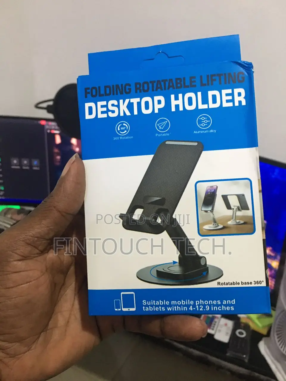 Folding Rotatable Lifting Desktop Phone | Tablet Holder