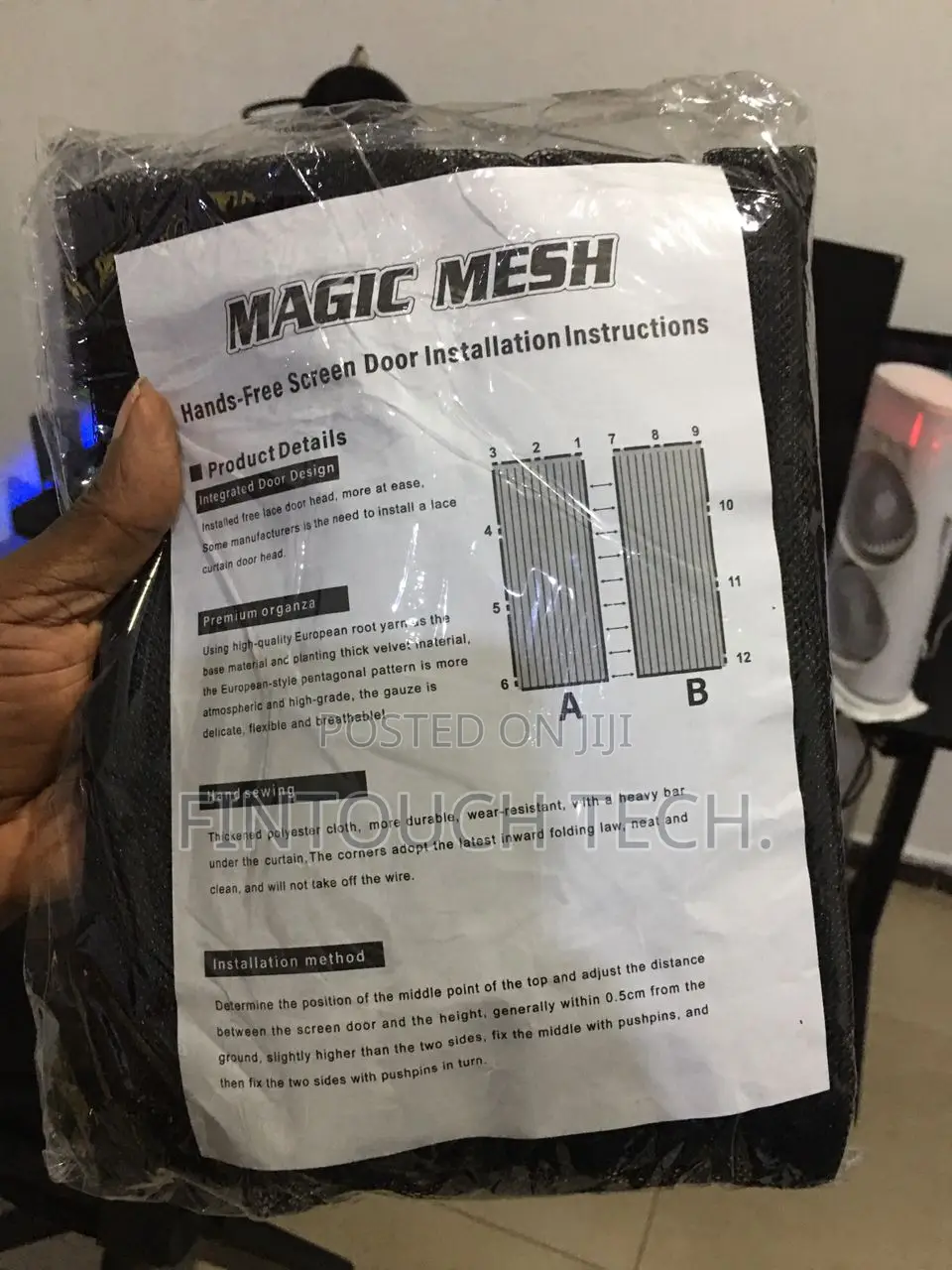 Magnetic Hands-Free Screen Door Mesh