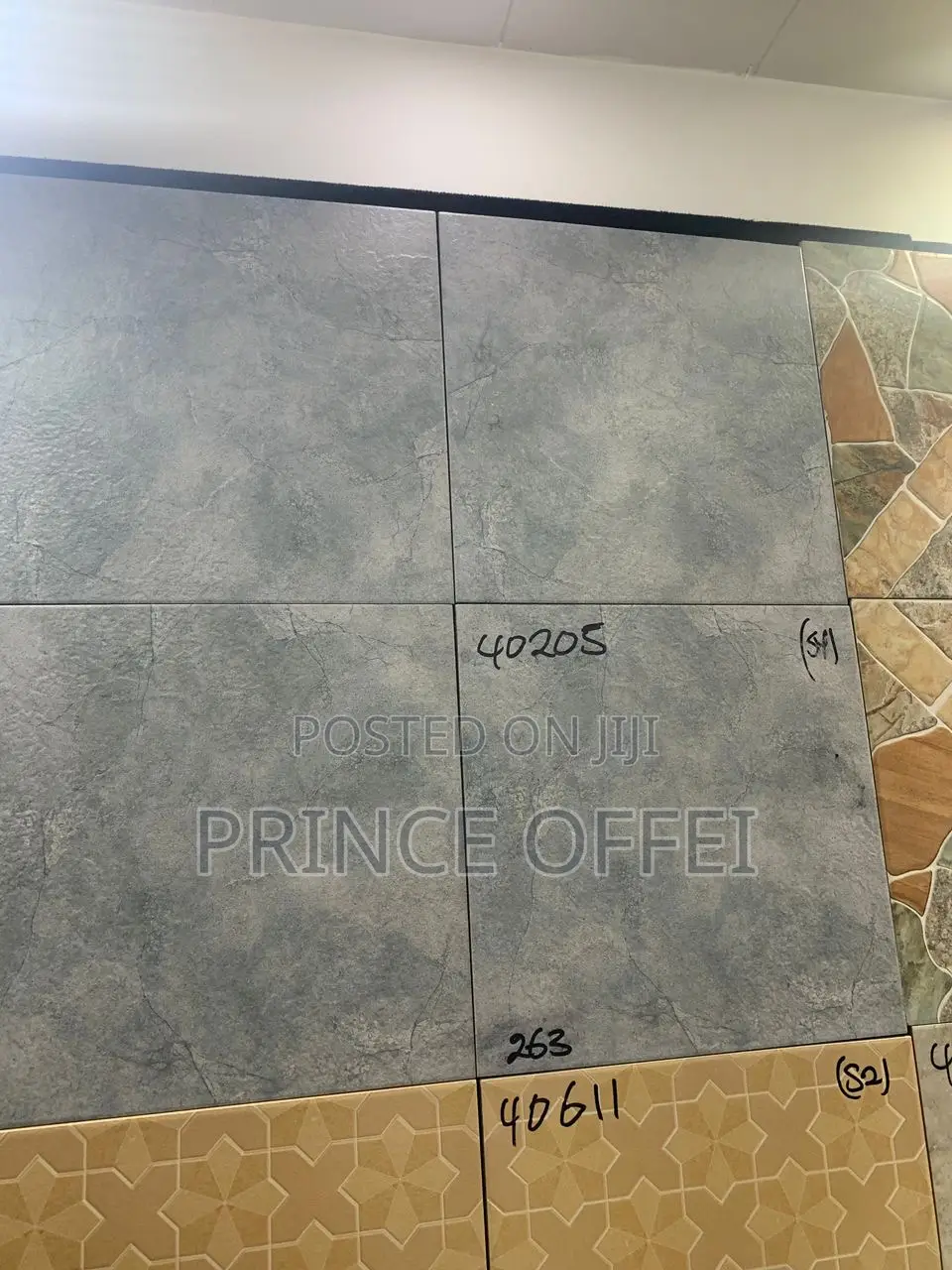40/40cm Ghana Made Floor Tiles. Unpolished