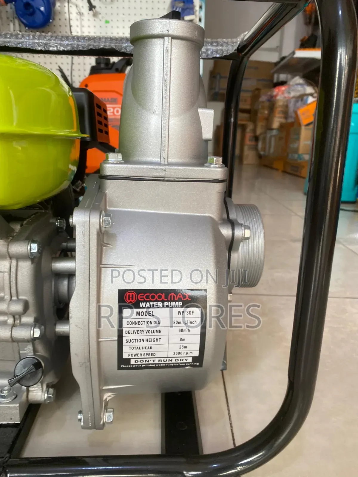Ecoolmax Water Pump 3 / 6.5hp Petrol
