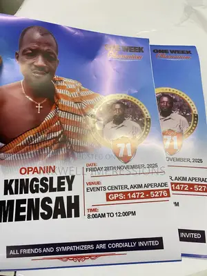 Experts in Funeral Poster Design and Printing