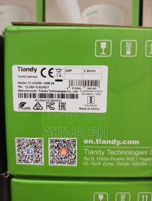 Tiandy 2mp Ip Full Color Maker Network Camera With Audio Tc-C320n