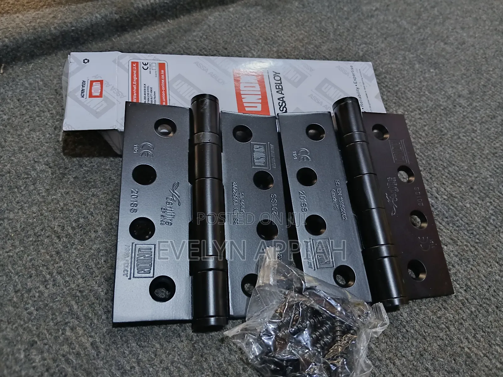 Union Black Hinges
