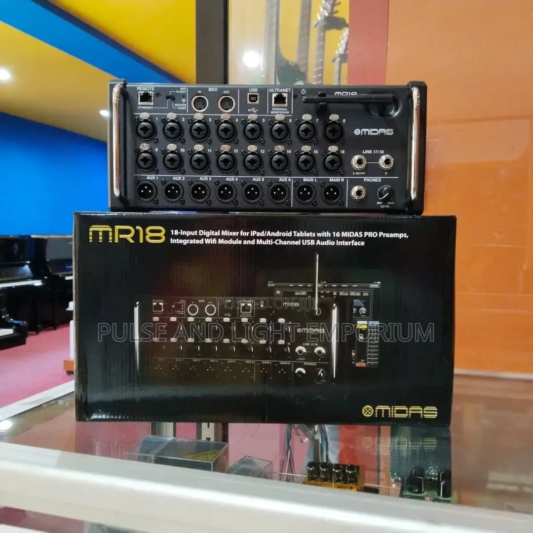 Midas Mr18 18-channel Tablet-controlled Digital Mixer