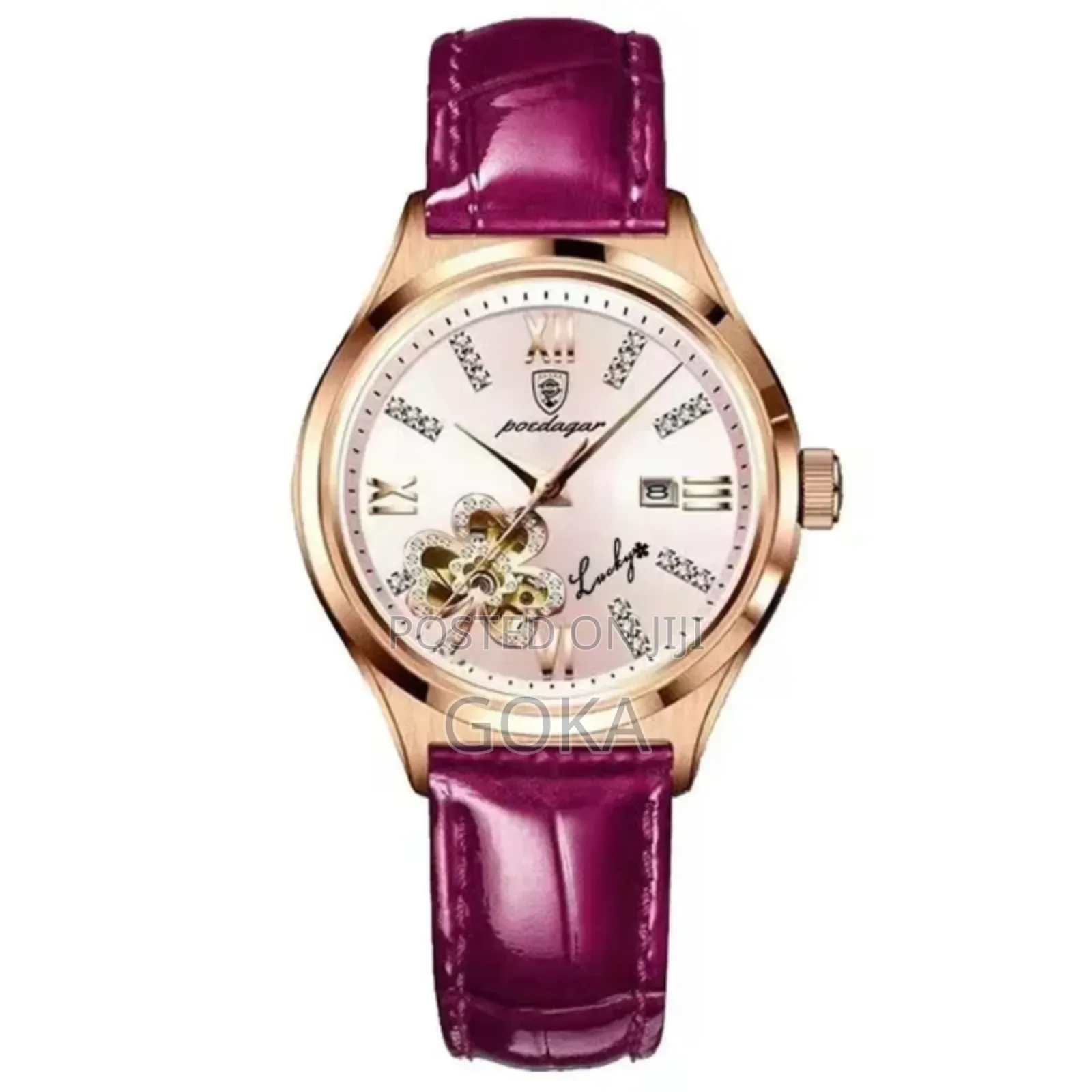 Women's High Quality Diamond Leather Quartz Watches