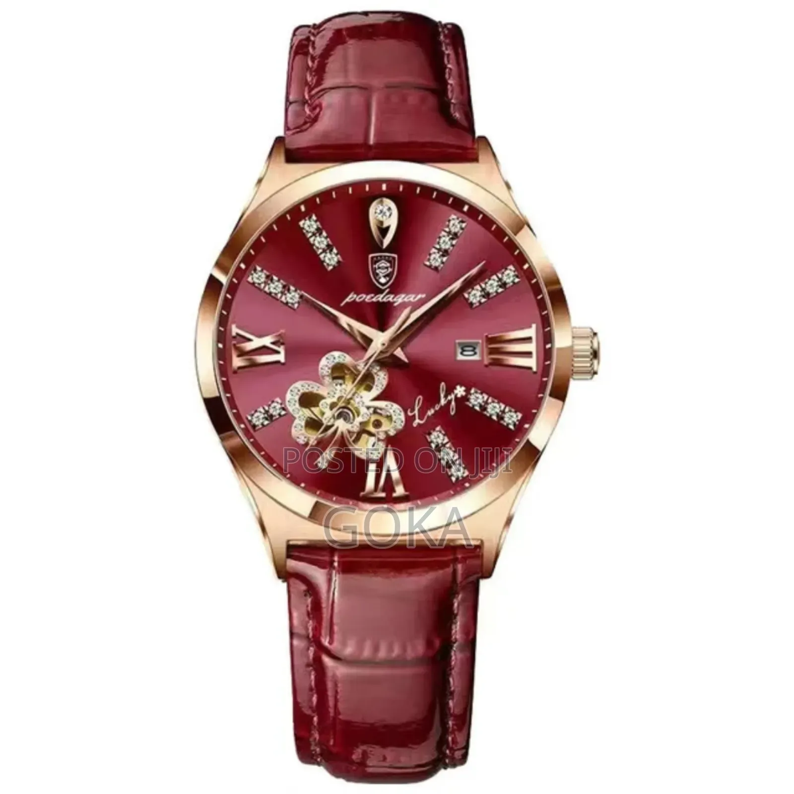 Women's High Quality Diamond Leather Quartz Watches
