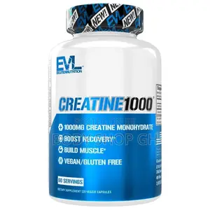 Evlution 100% Platinum Pure Creatine Monohydrate Capsules- For Muscles