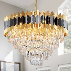 Luxury Golden Crystal Chandelier + 3 Colors