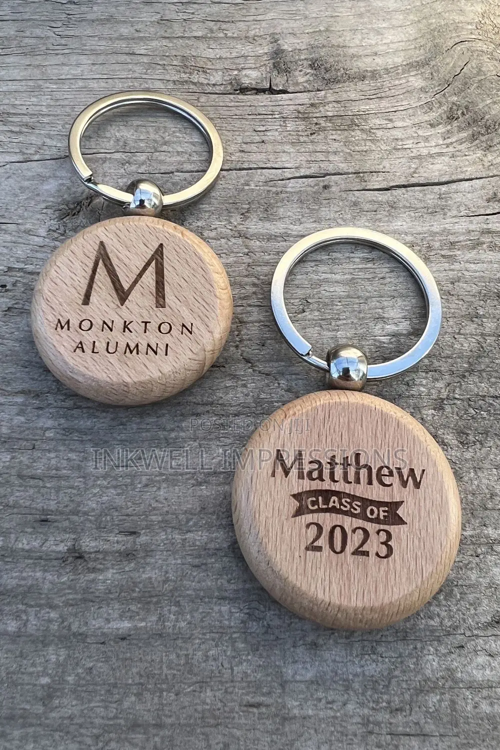 Durable Wooded Keychain Holders