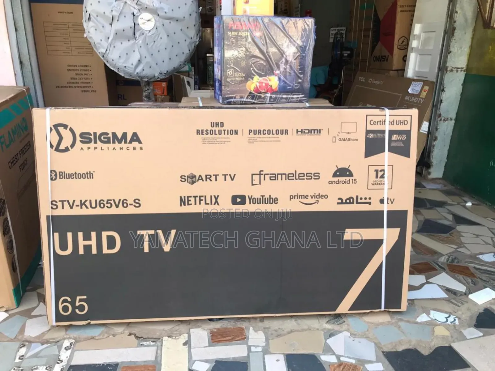 Sigma 65 Inch Smart Uhd 4k Tv With Wifi And Bluetooth