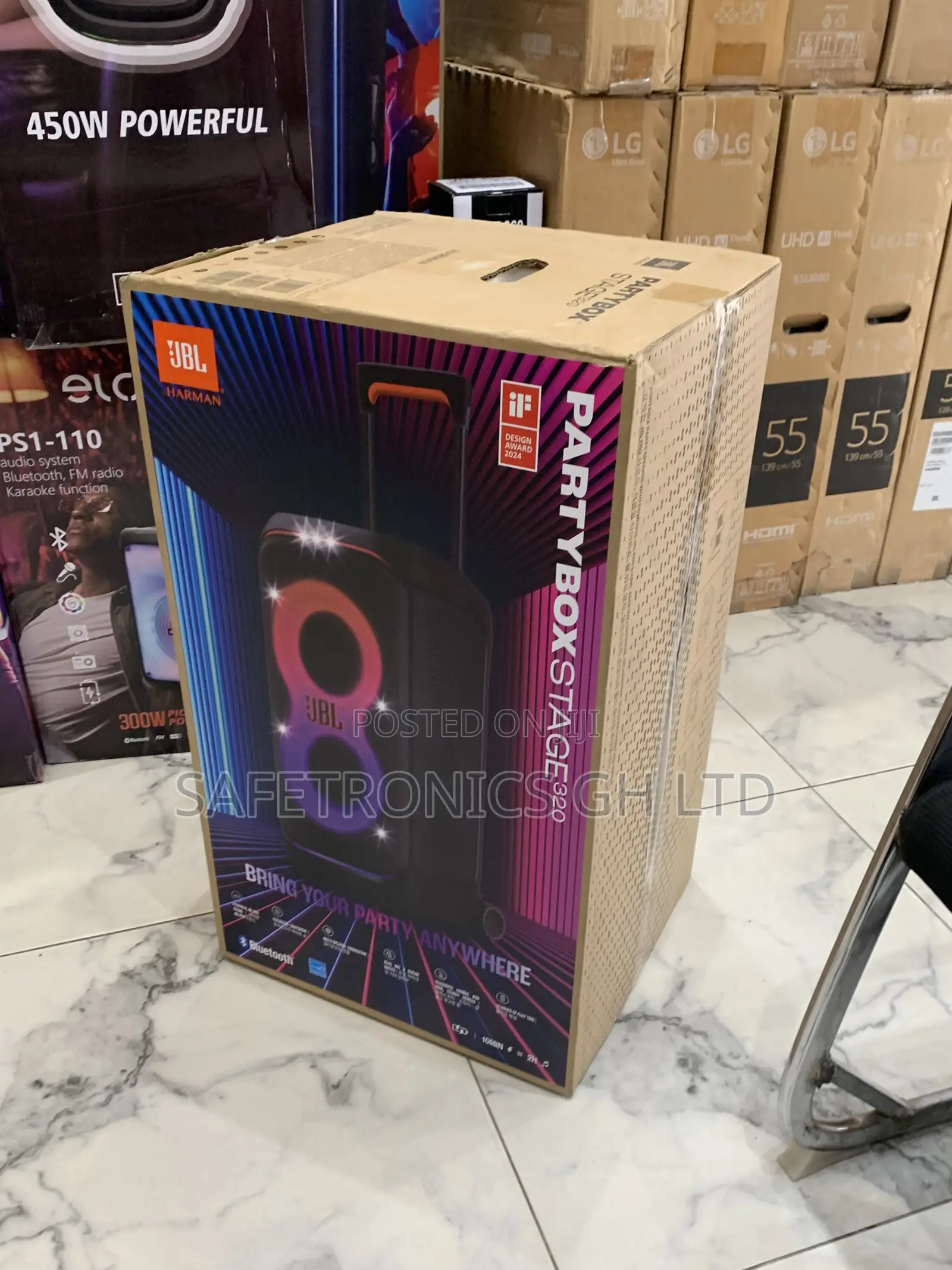 Classic JBL Partybox Stage 320 Bluetooth Wireless 240 Watts Speaker