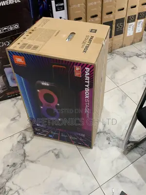 Available Black JBL Partybox Stage 320 Bluetooth 240 Watts Speaker