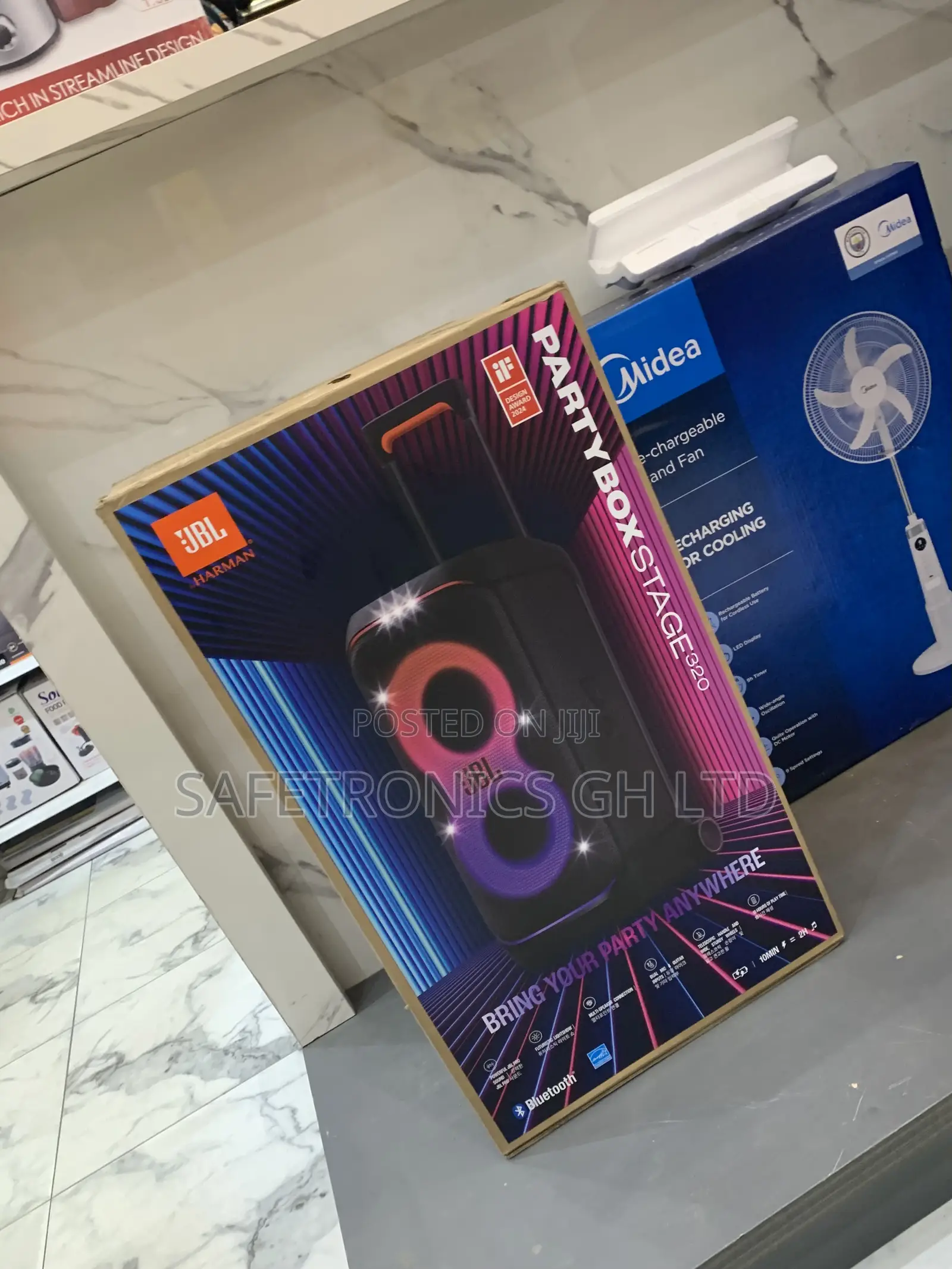 Sleek Powerful JBL Partybox Stage 320 240 Watts Speaker