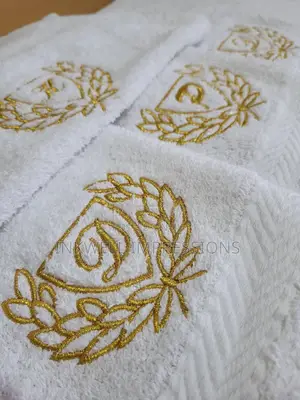 Neat Embroidery On Face Towels.