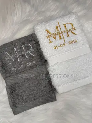 Neat Embroidery On Face Towels.